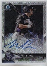2018 Bowman Mega Box Chrome Mojo Refractor Auto Willie Abreu #BMA-WA Auto 5yd