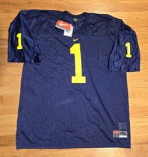 Vintage Michigan Wolverines Team Nike Authentic Football Jersey Dark Navy...