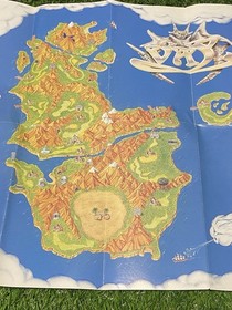 Vay Sega CD Map Authentic 1994 Gaming RARE