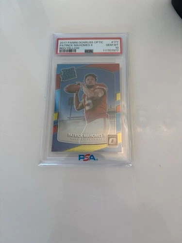 2017 Donruss Optic - Rated Rookie Patrick Mahomes II #177 Red & Yellow Prizm