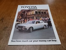VINTAGE 1975 TOYOTA Corona DEALERSHIP SALES BROCHURE 10pg