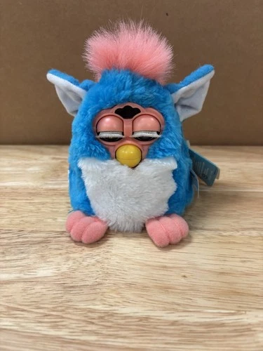 1999 Furby Babies - Pink & Blue Model #70-940 Tiger Electronics w tags Works 