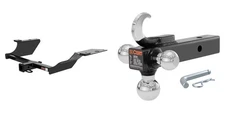 CURT Trailer Hitch Class 3 2in Receiver Multi-Ball Mount w/ Hook Tow Kit - 13314