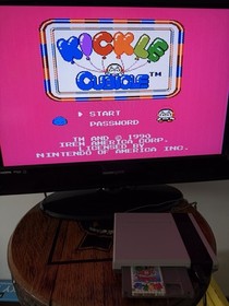 Cartucho de juego rompecabezas Kickle Cubicle Nintendo NES Irem 1990