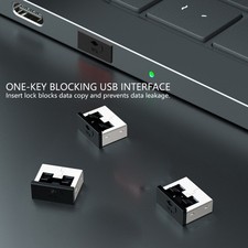 Reusable USB Port Protector Metal PC Construction Easy Lockable Cap USB Locker