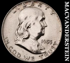 1953-D Franklin Half Dollar - Choice Gem Brilliant Unc  Lustrous  #J8756