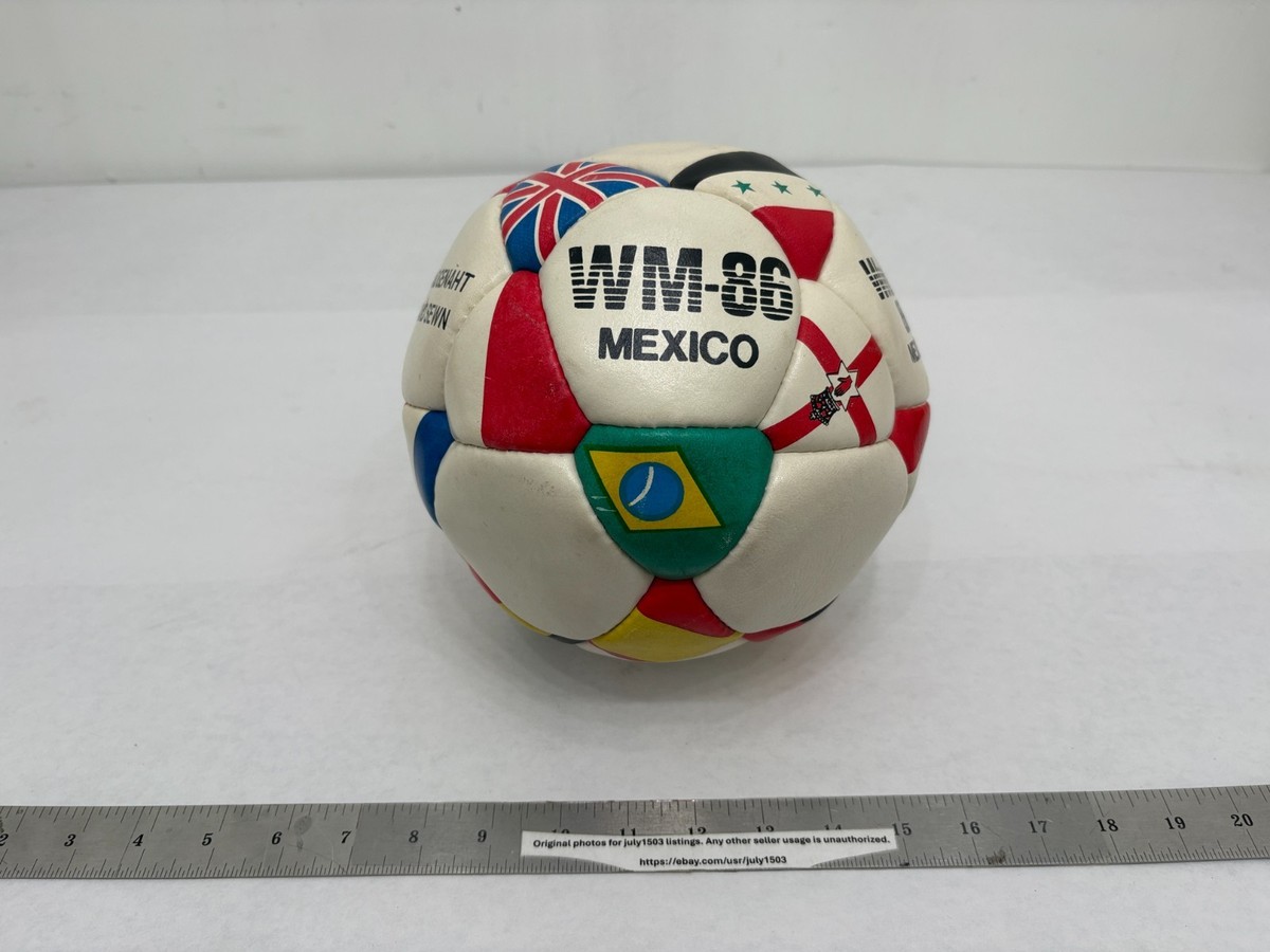 Vintage 1986 World Cup Mexico Soccer Ball - Flags - Coupe Du Monde