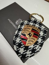 New Oem Porsche Pepita Crest Key Ring Fob Key Chain Wap0504060swpp Blackwhite New Oem Porsche Pepita Crest Key Ring Fob Key Chain Wap0504060swpp Blackwhite