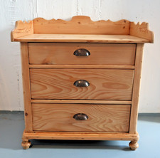 Weichholz Kommode Biedermeier 3 Schubladen antik restauriert
