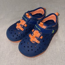Stride Rite Made 2 Play Phibian Water Shoes Sneaker Boys US Size 7 Blue Orange