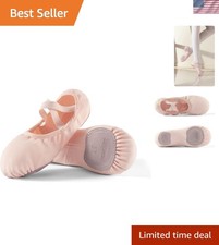 Dance Women's Ballet Shoes Stretch Canvas Dance Slippers Split Sole for Girls...