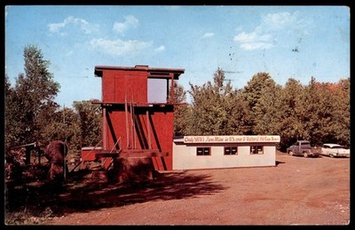 Crystal Falls Iron Mine Michigan MI Surface Head Frame Posted 1962 Postcard