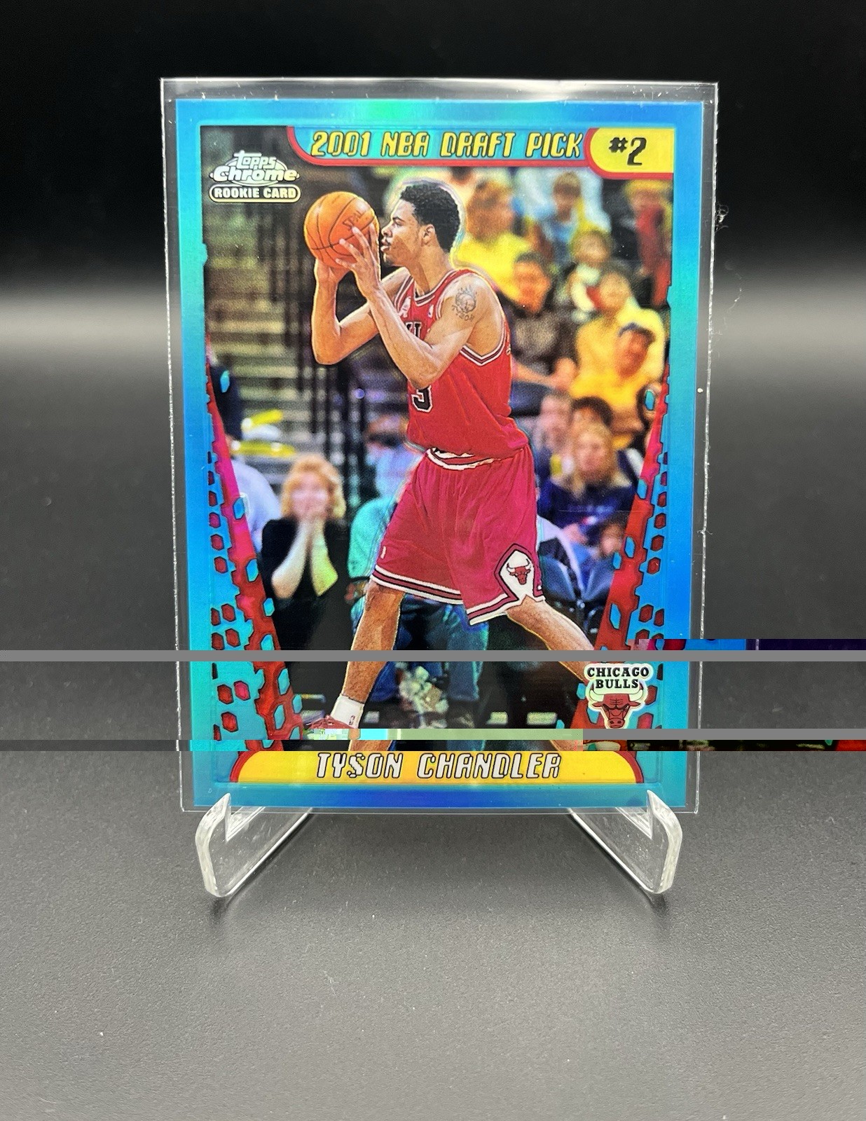 2001-02 Topps Chrome Tyson Chandler Rookie Refractor #130 Chicago Bulls RC