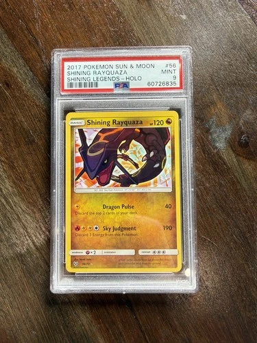 Shining Rayquaza PSA 9 Shining Legends 56/73 Holo Pokémon Card