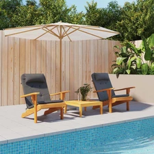  Adirondack Chair Cushion Set of 2 Anthracite