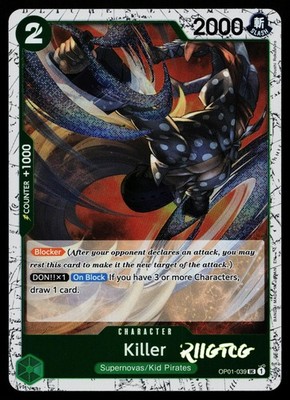Killer (Pirate Foil) OP01-039 Premium Booster -The Best- Vol. 2 One Piece NM