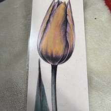 Beautiful Flower / HAND COLORED BOOK MARK. Laminated