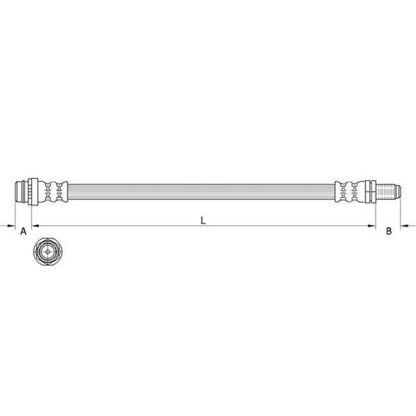 Metzger Bremsschlauch Vorne Passend FüR Volvo XC60 | 4111642-image