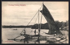 Tarjeta postal Colombo, Fishing Canoe
