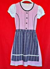 DRESS SET VINTAGE KIDS TRACHTEN OKTOBERFEST DIRNDL TYROL GIRL-SIZE:US 10/EU 140