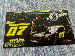 Kyle Bonsignore autographed SK Modified racing hero card 