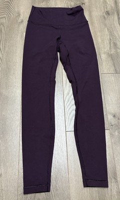 Lululemon Wunder Under Hi-Rise Tight Full-On Luon 28'' Womens Size 6 Purple Yoga