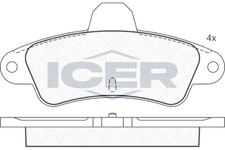 Bremsbelagsatz Hinten Bendix-System für Ford Cougar EC Mondeo I GBP Limo 93-99