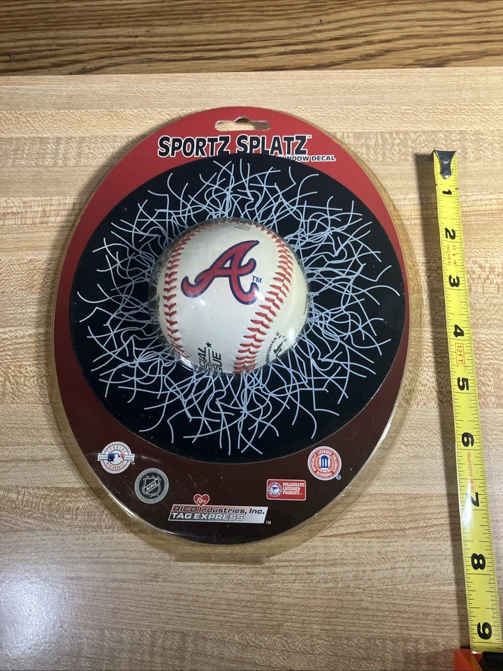 MLB Atlanta Braves Sportz Splatz Window Decal - NEW - Image 4 of 4