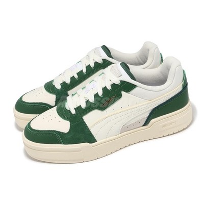 Puma CA Pro Lux III 3 Warm White Vine Green Men Unisex Casual Shoes 395203-03