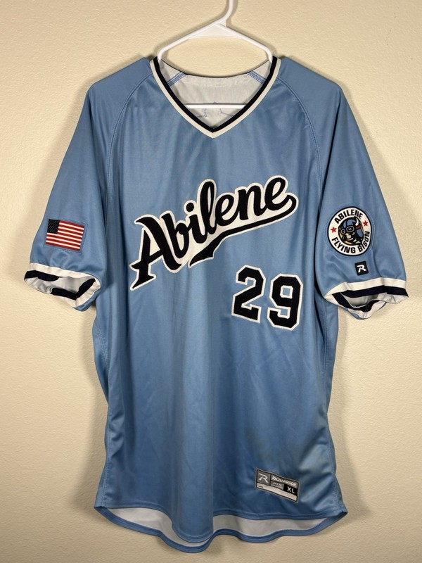 Abilene Flying Bison Inaugural Season Game Worn Jersey XL #29