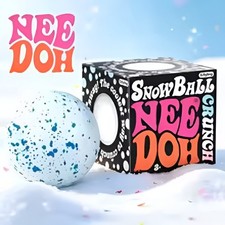 Juguete sensorial NeeDoh «Snow Ball» para aliviar el estrés, blando y crujiente