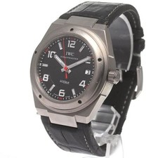 IWC SCHAFFHAUSEN INGENIEUR AUTOMATIC AMG IW322703 42mm SS Black Dial Date #C364