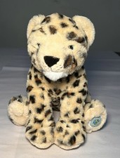FAO Schwarz Realistic Cheetah Leopard Cub Plush 11  Stuffed Animal Soft 2018