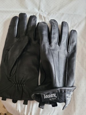 SUPPLE  BLACK LEATHER DRESS / DRIVING GLOVES LARGE MEN OR WOMEN NO NWOT
