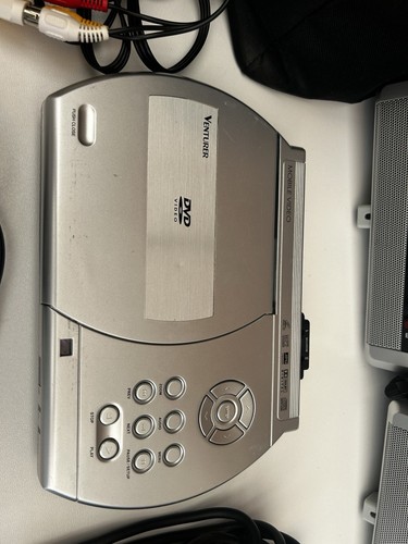 VENTURER Car Headrest Portable DVD Player With Dual Screens PVS1960 Working - Picture 2 of 18