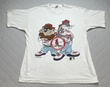 Vintage St. Louis Cardinals Shirt Mens XL MLB Looney Tunes Fruit Loom 90s