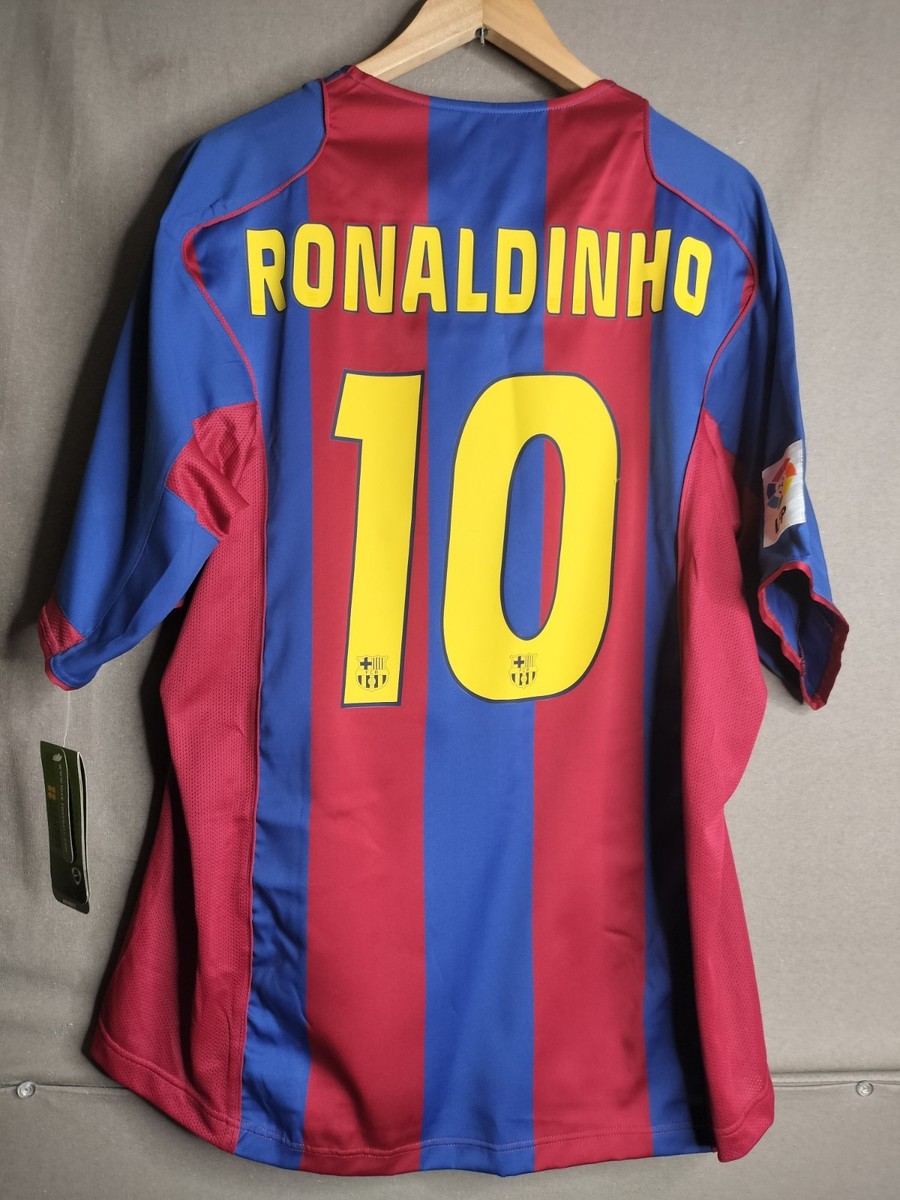 FCバルセロナ RONALDINHO 10番ジャージ Ronaldinho #10 Barcelona Home Jersey Official Product FCB