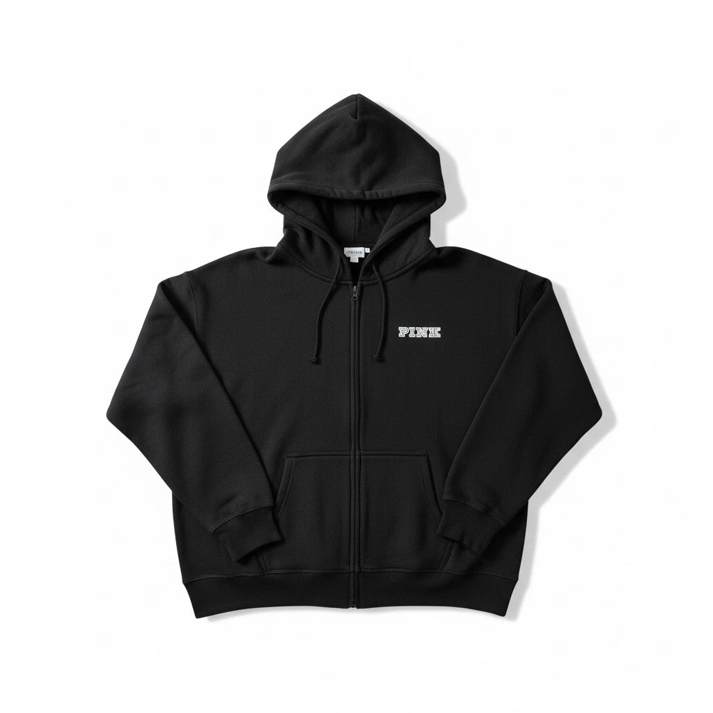 ROSE Victoria's Secret Sweat-shirt à capuche noir pour femmes