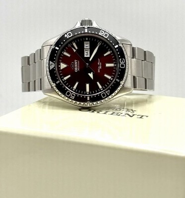 Orient Kamasu Burgundy Men's Japanese Automatic Diver Watch - RA-AA0003R
