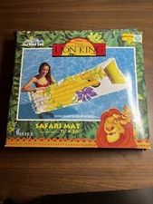 🔥 90s Lion King inflatable INTEX Mat 72" x 30" summer pool beach Float VTG