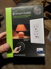 GE In-Wall Smart Duplex Outlet ZW1001 Z-Wave 12721 White