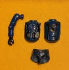 G.I. GI JOE 1983 COBRA OFFICER BODY PARTS LOT waist R arm chest back FREE SHIP