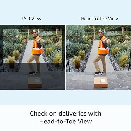 Ring Battery Video Doorbell Plus - Wireless Doorbell Camera 1536p - Night Vision - Image 1