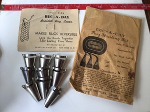 VINTAGE RUG-A-DAY RUG BRAIDING KIT - IN ORIGINAL ENVELOPE
