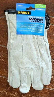 Hardy LARGE Pigskin Leather Work Gloves - Item #64172