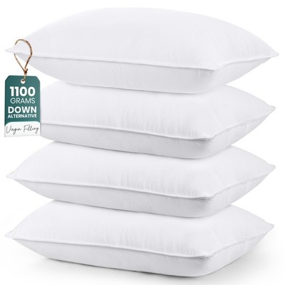 Juego De Almohadas Utopia Bedding Queen 4 Piezas Frescas Para El Descanso