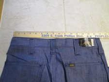 VTG NWT Lee Deadstock Womens Jeans Gray 30w Long USA Bell Bottom Disco Hippy