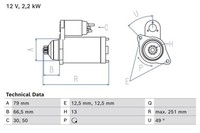 Starter Bosch 0 986 026 340 FÜR VW Anlasser Startmotor