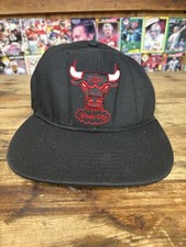 47 Brand Chicago Bulls Windy City SnapBack Hat Cap NBA Basketball OSFM Black Red