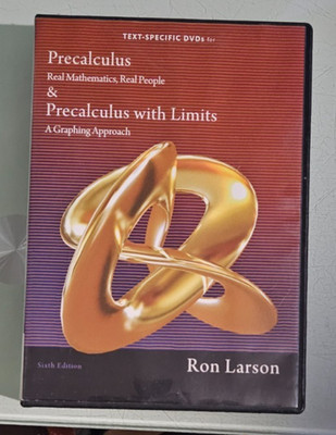 ron larson PRECALCULUS / PRECALCULUS WITH LIMITS DVD / CD ROM 11
